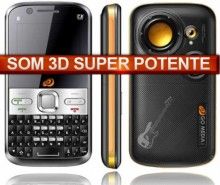 Celular Q5 com 3 Chips, Som Alto, Tv, Bluetooth