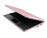 Mini Netbook 7 Polegadas com Windows, WiFi, USB - ROSA