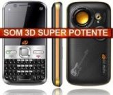 Celular Q5 com 3 Chips, Som Alto, Tv, Bluetooth
