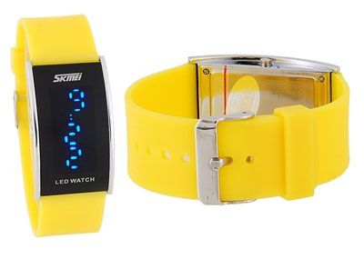 Relógio de LED Bracelet - A prova d'agua - Amarelo